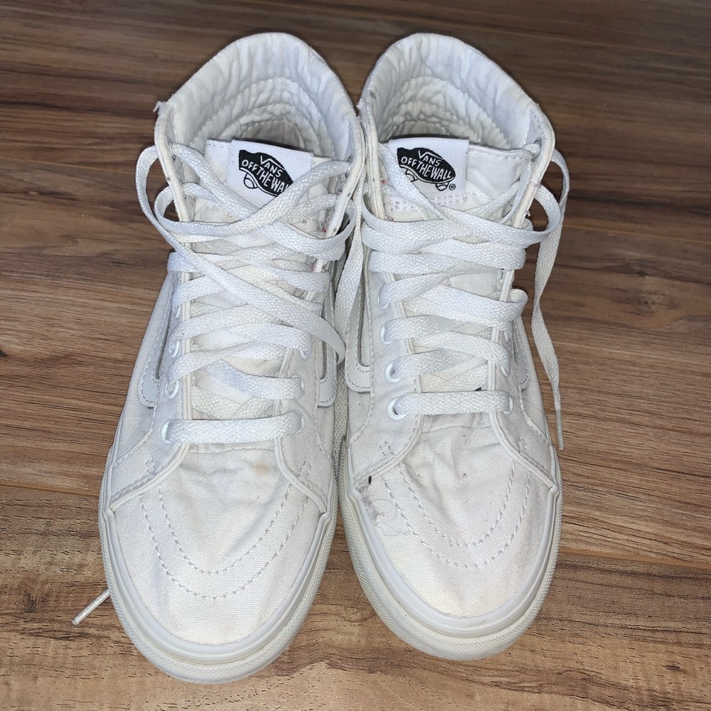 white high top vans